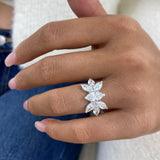 Ring 3.3ct TCW, 14K Gold