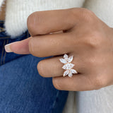 Ring 3.3ct TCW, 14K Gold