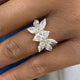 Diamond Cluster Ring 3.2 ct Yellow Gold