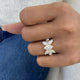 Ring 3.3ct TCW, 14K Gold