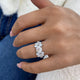 Limine Ring 2.5 ct TCW , Solid Gold 14k