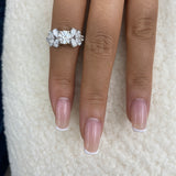 Limine Ring 2.5 ct TCW , Solid Gold 14k
