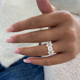 Cluster Ring 2.5 ct TCW , Solid Gold 14k