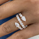 Diamond Wrap Ring 2.7 ct Rose Gold