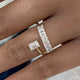 Diamond Open Ring 1.2 ct Yellow Gold