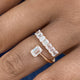 Diamond Open Ring 1.3 ct Rose Gold