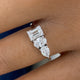Diamond 3-Stone Ring 1.3 ct White Gold
