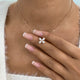 Diamond Pendant Necklace 1.3 ct Rose Gold