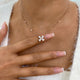 Diamond Pendant Necklace 1.3 ct Rose Gold