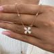 Diamond Pendant Necklace 1.3 ct Rose Gold
