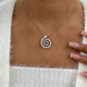 Diamond Pendant Necklace 2.6 ct White Gold