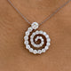 Diamond Pendant Necklace 2.6 ct White Gold