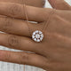 Diamond Pendant Necklace 1.7 ct Rose Gold