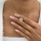 Diamond Pendant Necklace 1.6 ct Yellow Gold