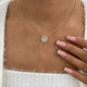 Diamond Pendant Necklace 1.6 ct Yellow Gold