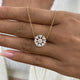 Diamond Pendant Necklace 1.6 ct Yellow Gold