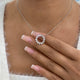 Diamond Pendant Necklace 1.4 ct White Gold