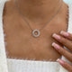 Diamond Pendant Necklace 1.4 ct White Gold
