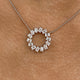 Diamond Pendant Necklace 1.4 ct White Gold
