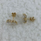 Diamond Post-On Earrings 1.8 ct Yellow Gold