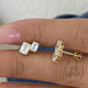 Diamond Post-On Earrings 1.8 ct Yellow Gold