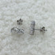 Diamond Post-On Earrings 1.8 ct White Gold