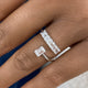 Diamond Open Ring 1.2 ct White Gold