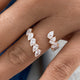 Diamond Open Ring 1.5 ct Rose Gold