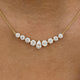 Diamond Charm Necklace 2.6 ct Yellow Gold