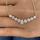 Diamond Charm Necklace 2.6 ct Yellow Gold