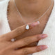 Diamond Pendant Necklace 2 ct White Gold