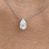 Diamond Pendant Necklace 2 ct TCW