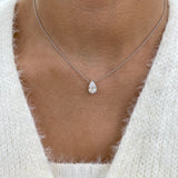 Diamond Pendant Necklace 2 ct White Gold