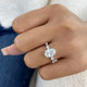 Eiravelle Ring 2.8 ct TCW , Solid Gold 14k