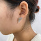 Diamond Dangle Earrings 1.09 ct White Gold