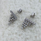 Diamond Dangle Earrings 1.09 ct White Gold