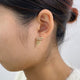 Diamond Dangle Earrings 1 ct Yellow Gold