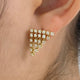 Diamond Dangle Earrings 1.1 ct Yellow Gold