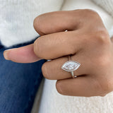 Solitaire Engagement Ring 1ct TCW, 14K Gold