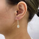 Diamond Dangle Earrings 2.2 ct Yellow Gold