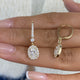 Diamond Dangle Earrings 2.2 ct Yellow Gold