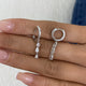 Diamond Dangle Earrings 0.6 ct White Gold