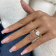 Sylara Ring 1 ct TCW , Solid Gold 14k