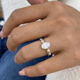 Liora Ring 1.8 ct TCW , Solid Gold 14k