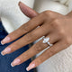 Evaria Ring 2.3 ct TCW , Solid Gold 14k