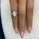 Evaria Ring 2.3 ct TCW , Solid Gold 14k