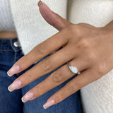Veyra Ring 1 ct TCW , Solid Gold 14k