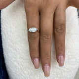 Veyra Ring 1 ct TCW , Solid Gold 14k