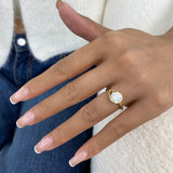 Rosavine Ring 1.5 ct TCW , Solid Gold 14k