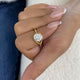 Rosavine Ring 1.5 ct TCW , Solid Gold 14k